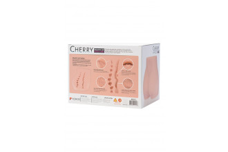 Мастурбатор-полуторс Cherry с вибрацией и двумя любовными тоннелями