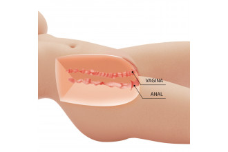 Телесный мастурбатор-торс Tiffany