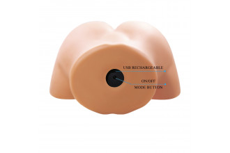 Телесный мастурбатор Olivia с 2 любовными отверстиями