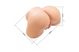 Телесный мастурбатор Olivia с 2 любовными отверстиями