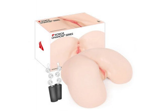 Мастурбатор-полуторс с двойным слоем материала и вибрацией Maria Onahole Real Vagina