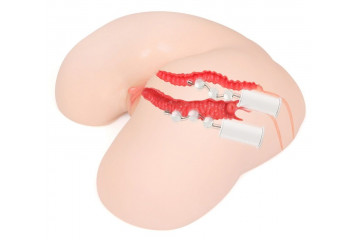 Мастурбатор-полуторс с двойным слоем материала и вибрацией Maria Onahole Real Vagina