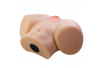 Телесный мастурбатор Vivian с 2 любовными тоннелями