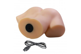 Телесный мастурбатор Vivian с 2 любовными тоннелями