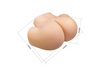 Телесный мастурбатор Vivian с 2 любовными тоннелями