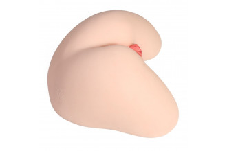 Мастурбатор-полуторс с двойным слоем материала и вибрацией Jenny Onahole Real Hips