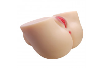 Телесный мастурбатор с 2 любовными отверстиями Olivia