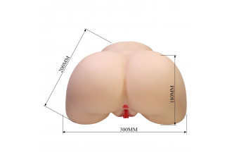 Телесный мастурбатор с 2 любовными отверстиями Olivia