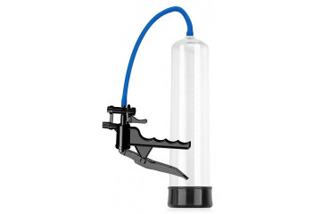 Прозрачная вакуумная помпа Sex Expert с ручным насосом