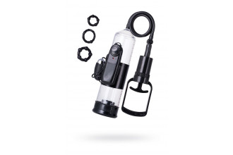 Вакуумная помпа A-toys с вибропулей и эрекционными кольцами