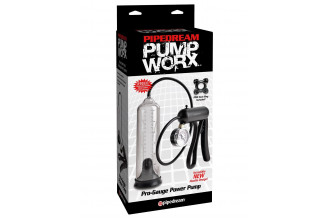 Вакуумная мужская помпа с датчиком давления Pro-Gauge Power Pump