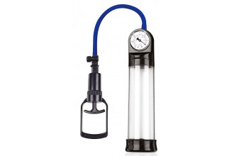 Прозрачная вакуумная помпа Sex Expert с манометром
