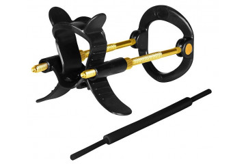 Черно-золотистый экстендер для пениса Sex Expert