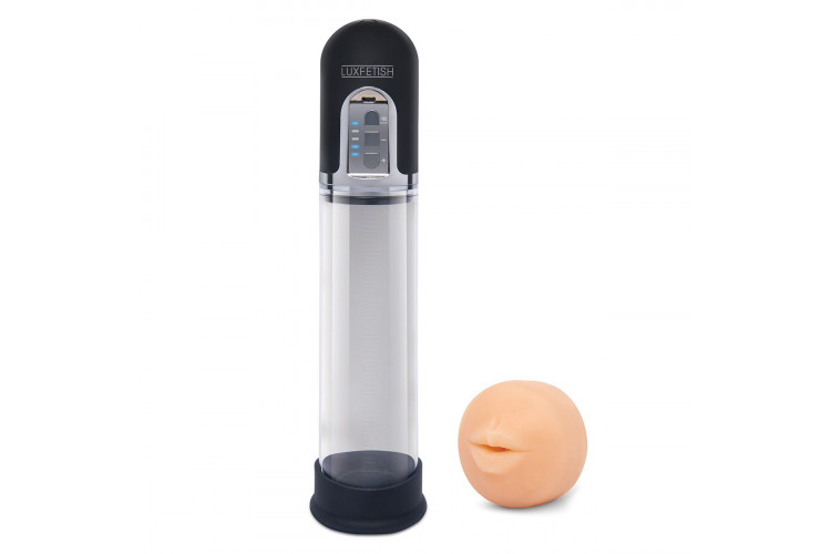 Автоматическая вакуумная помпа-мастурбатор Blowjob Auto Sucker&Penis Enlarger Pump