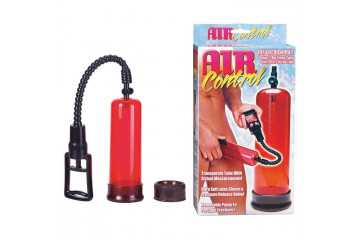 Вакуумная помпа с двумя сменными насадками NEW STAY HARD PUMP CLEAR RED