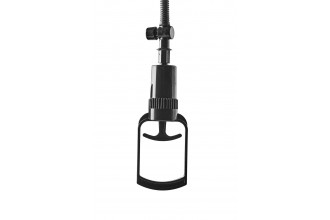 Прозрачная вакуумная помпа с манометром Deluxe Penis Pump