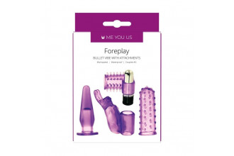 Фиолетовый вибронабор Foreplay Couples Kit