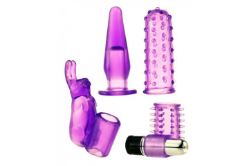 Фиолетовый вибронабор Foreplay Couples Kit