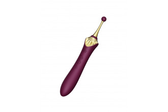 Сливовый вибратор с 4 сменными насадками Bess 2