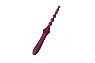 Сливовый вибратор с 4 сменными насадками Bess 2
