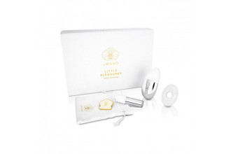 Белоснежный вибронабор Little Pleasures Collection с серебристыми элементами