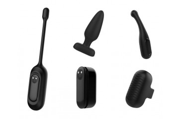 Черный вибронабор из 5 предметов