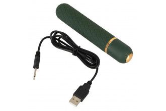 Зеленый мини-вибратор Luxurious Bullet Vibrator - 12,6 см.