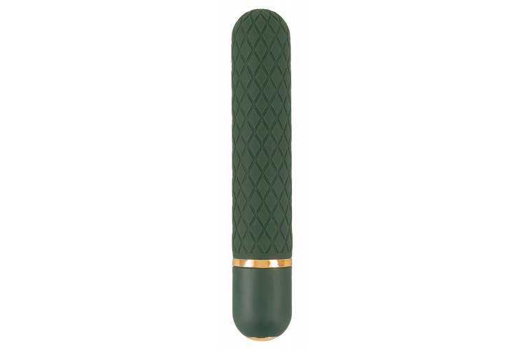 Зеленый мини-вибратор Luxurious Bullet Vibrator - 12,6 см.
