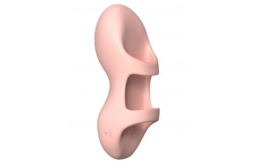 Персиковая вибронасадка на палец Aliot