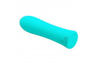 Мятный мини-вибратор Alfreda - 10,2 см.
