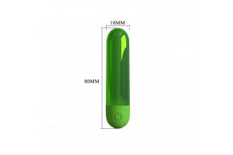 Зеленая перезаряжаемая вибропуля Kiwi