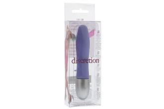 Сиреневый миниатюрный вибратор DISCRETION - 8 см.
