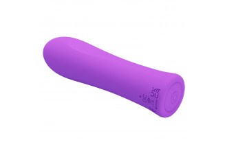 Фиолетовый мини-вибратор Alfreda - 10,2 см.