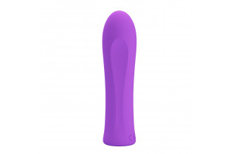 Фиолетовый мини-вибратор Alfreda - 10,2 см.