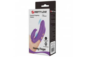 Фиолетовый вибратор на палец Yenna