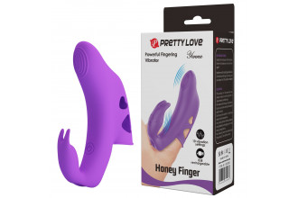Фиолетовый вибратор на палец Yenna