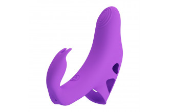 Фиолетовый вибратор на палец Yenna