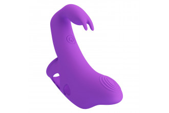 Фиолетовый вибратор на палец Yenna