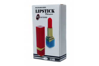 Красный мини-вибратор в форме помады Красный мини-вибратор в форме помады