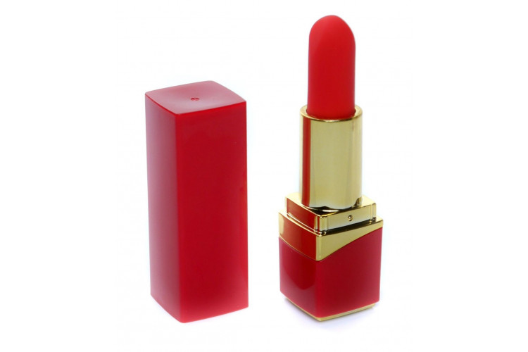 Красный мини-вибратор в форме помады Красный мини-вибратор в форме помады