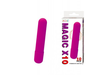 Фиолетовая вытянутая вибропуля - 10,2 см.