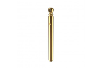 Золотистая подвеска-вибратор Genie Flirting Pen