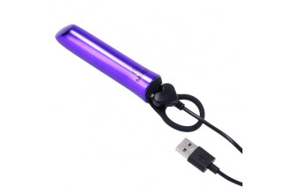 Мини-вибратор Merci Power Play со скошенным кончиком - 13,3 см.
