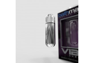 Серебристая перезаряжаемая вибропуля Bathmate Vibrating Bullet Vibe Chrome