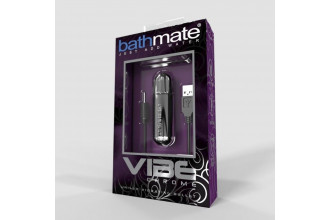 Серебристая перезаряжаемая вибропуля Bathmate Vibrating Bullet Vibe Chrome