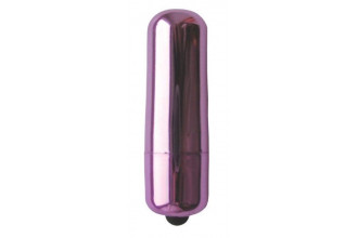 Фиолетовая гладкая вибропуля Erowoman-Eroman - 5,5 см.