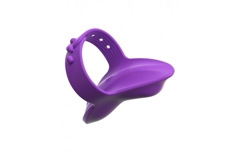 Фиолетовая вибронасадка на пальцы Finger Vibe