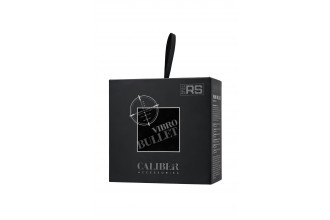 Черная перезаряжаемая вибропуля RealStick CALIBER - 7 см.