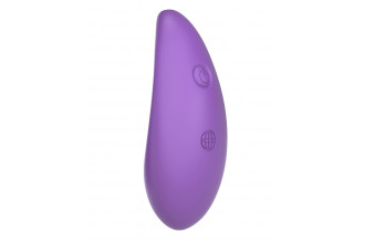 Фиолетовая вибропуля с пультом Rechargeable Remote Control Bullet - 7,62 см.