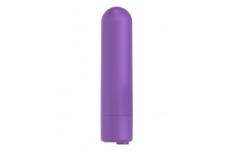 Фиолетовая вибропуля с пультом Rechargeable Remote Control Bullet - 7,62 см.